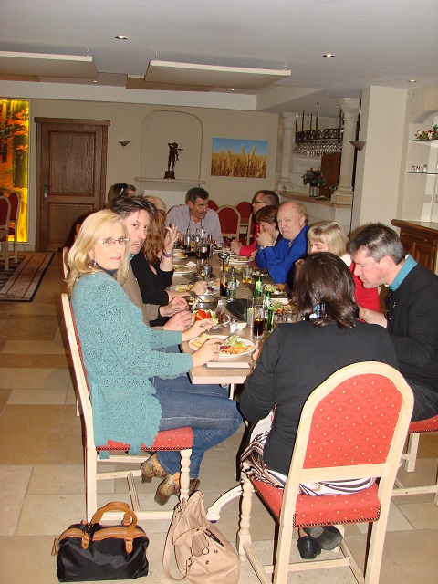 De lunch in de Schoorbakkehoeve.