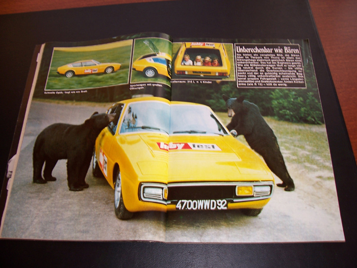 1973 , blijkbaar twee beren in de plaats van panters...