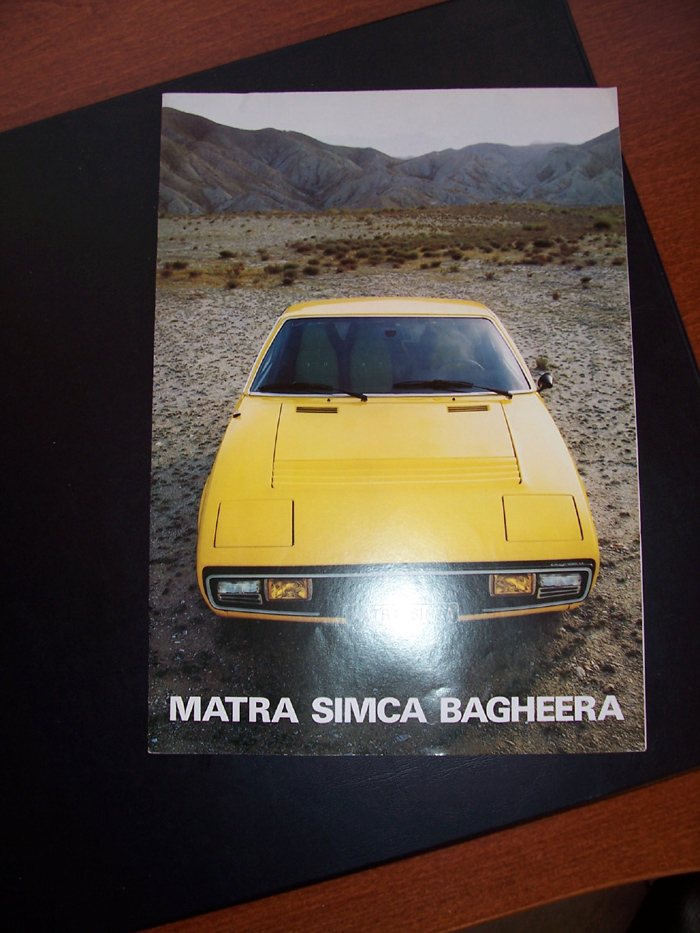 Offici?le Matra-folder uit 1973 die tot poster kan ontvouwd worden.
